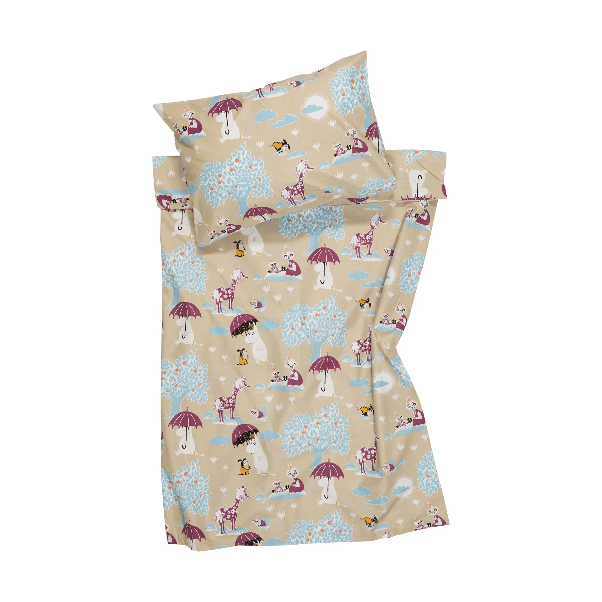 Mumin parure de lit, Sous le parapluie GOTS, 85x125 cm Moomin Arabia