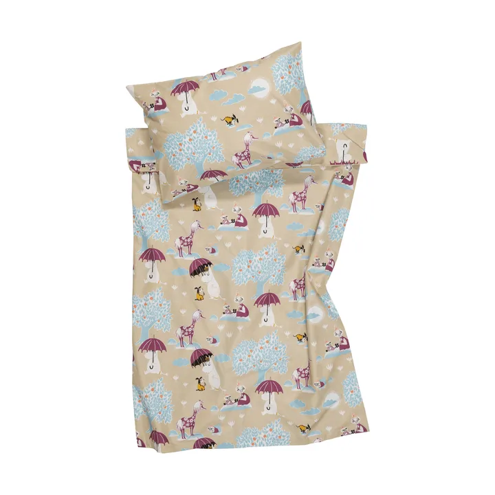 Mumin parure de lit - Sous le parapluie GOTS, 85x125 cm - Moomin Arabia