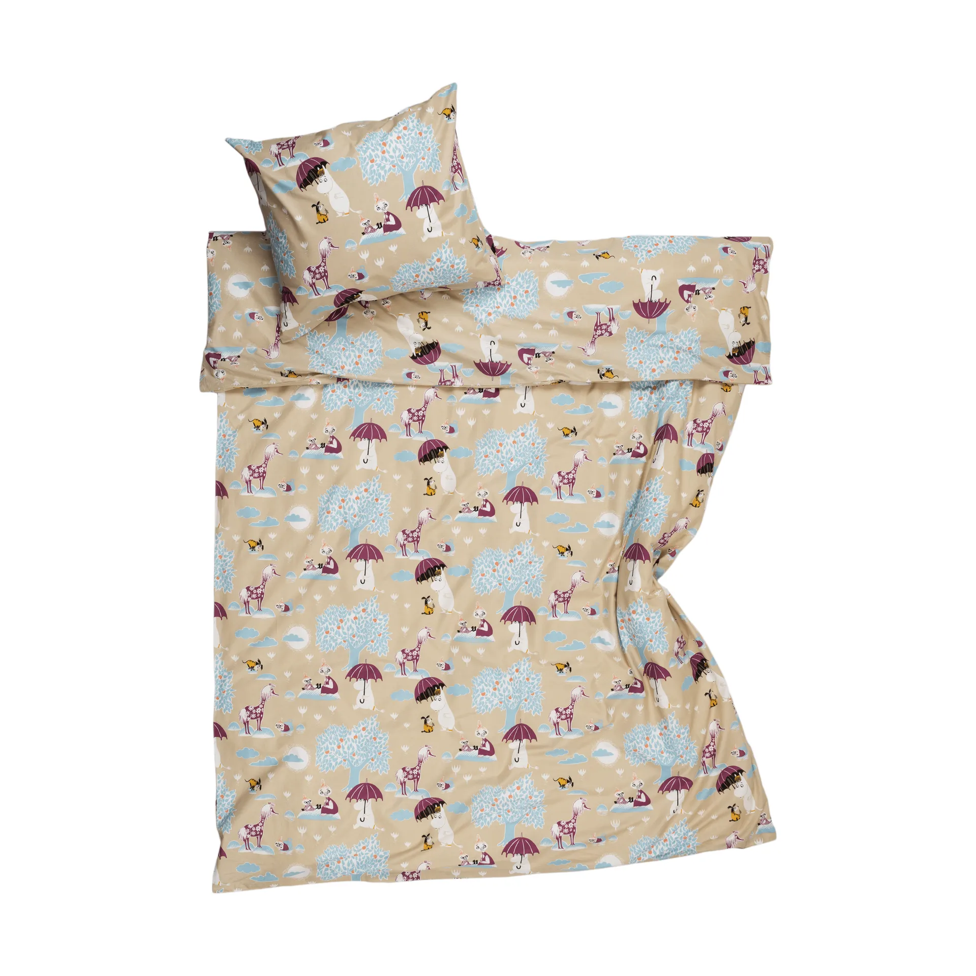 Mumin parure de lit, Under paraplyet GOTS, 150x210 cm Moomin Arabia