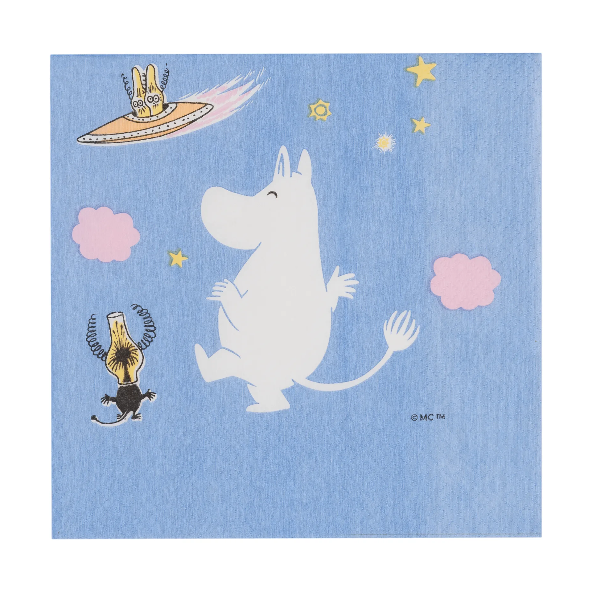 Mumin serviettes en papier, Aventure spatiale, lot de 20 Moomin Arabia