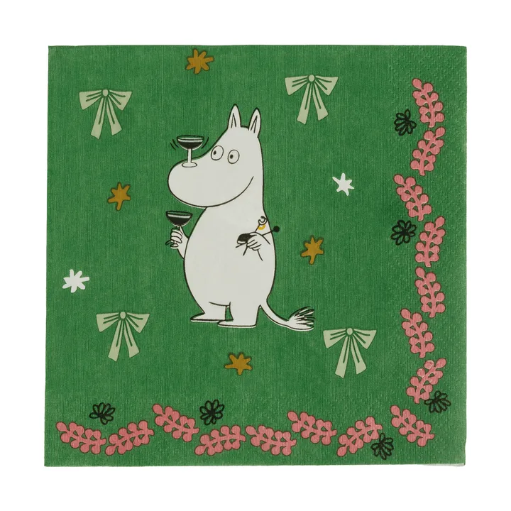 Mumin serviettes en papier - Cadeau d’amour, 33x33 cm, lot de 20 - Moomin Arabia