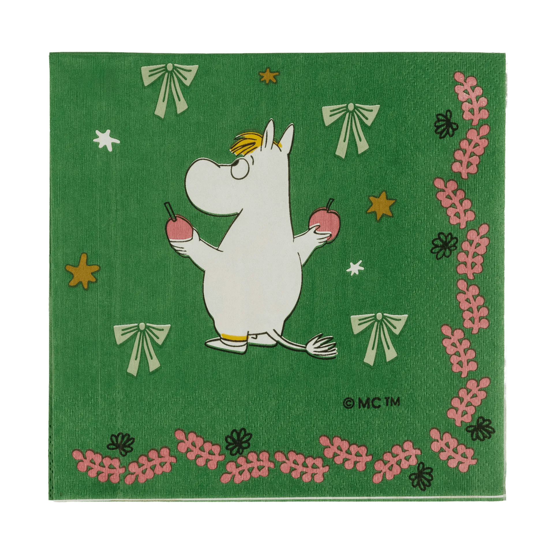 Mumin serviettes en papier, Cadeau d’amour, 33x33 cm, lot de 20 Moomin Arabia