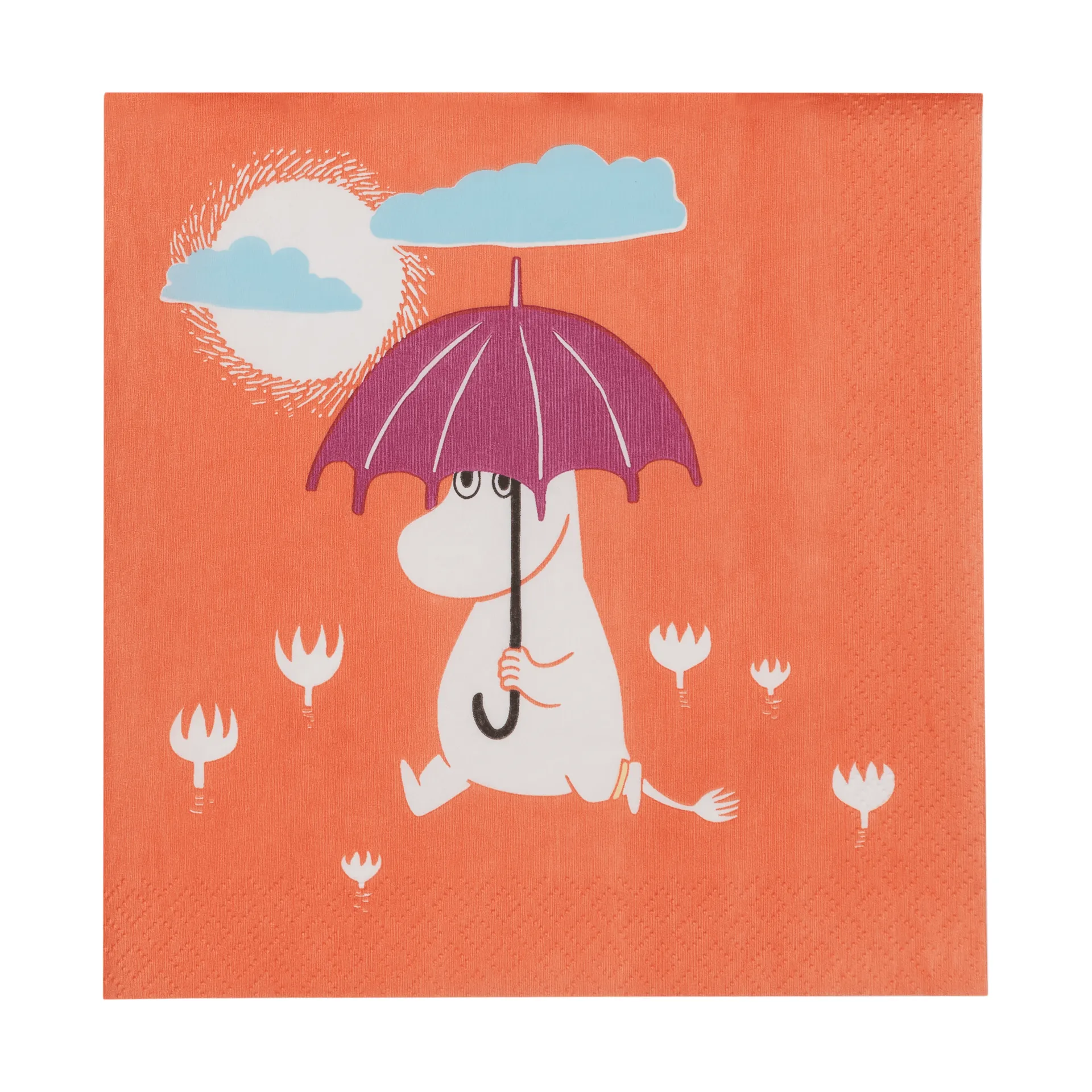 Mumin serviettes en papier, Under paraplyet, lot de 20 Moomin Arabia