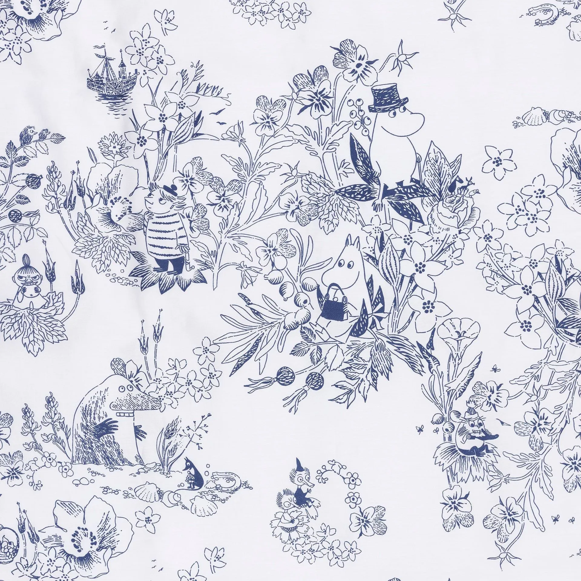 Parure de lit Moomin Haru, Bleu, 150x210 cm Moomin Arabia
