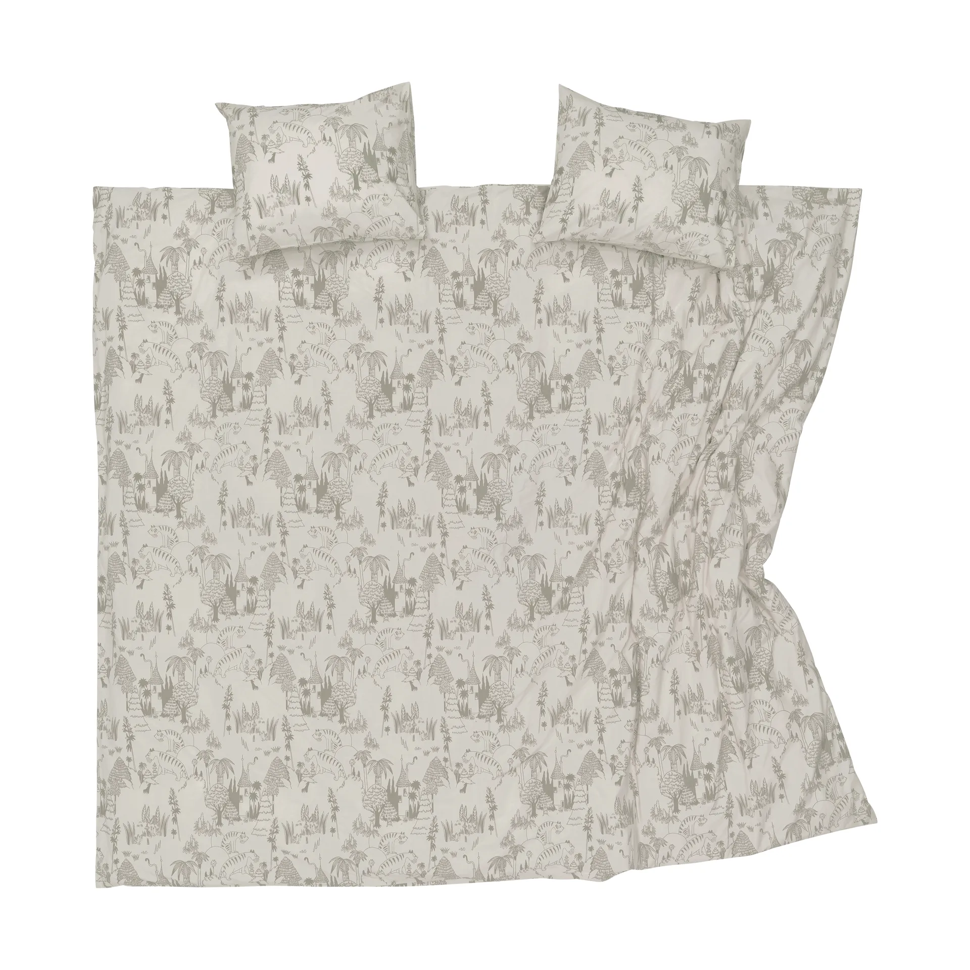 Parure de lit Mumin 240x210 cm, Fête de jardin beige Moomin Arabia