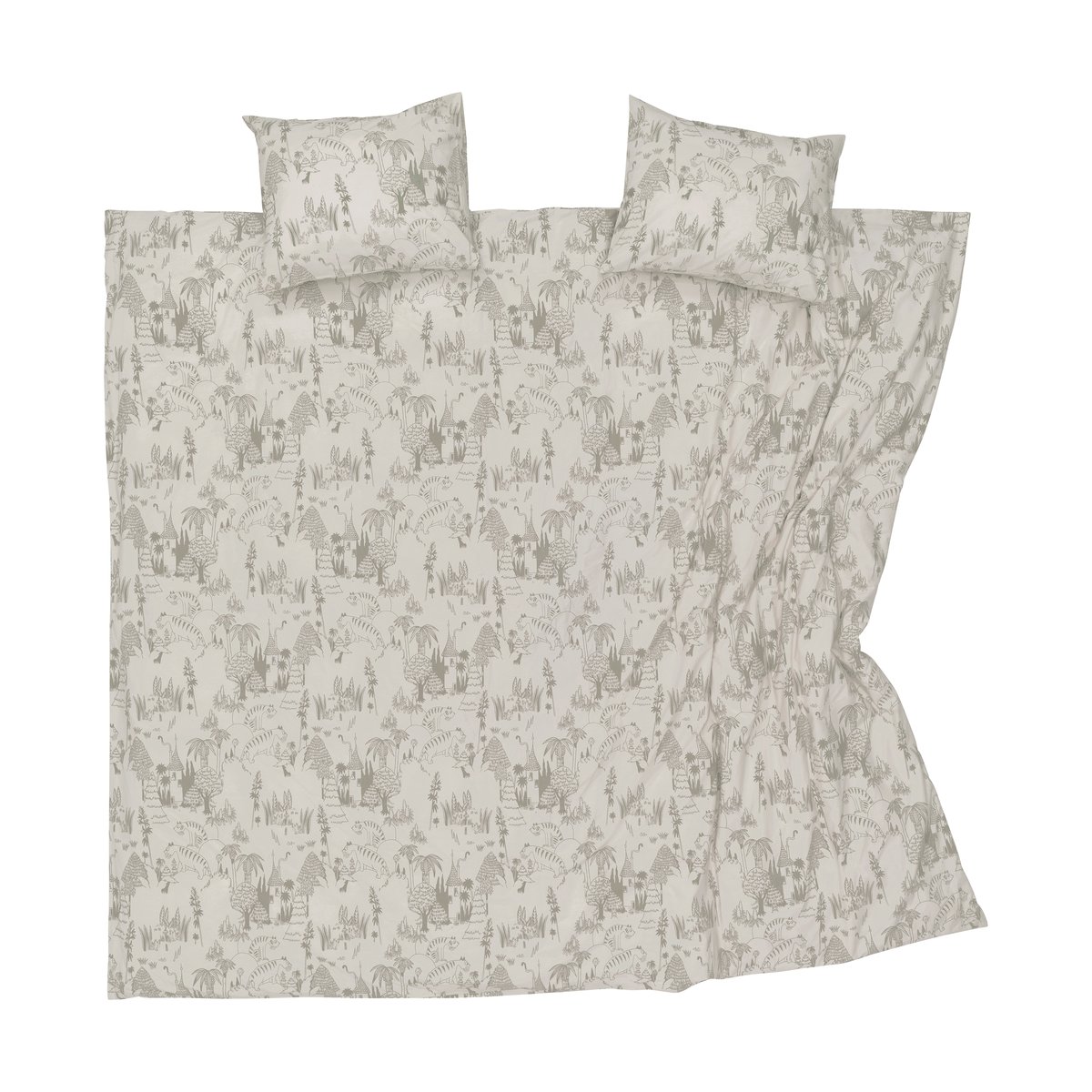 Moomin Arabia Parure de lit Mumin 240x210 cm Fête de jardin beige