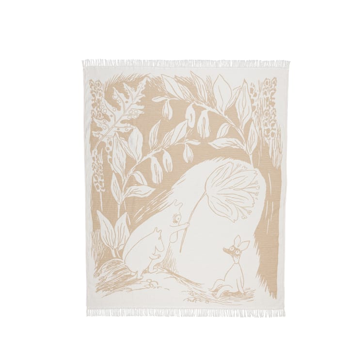 Plaid en coton Moomin 130x170 cm - Beige - Moomin Arabia