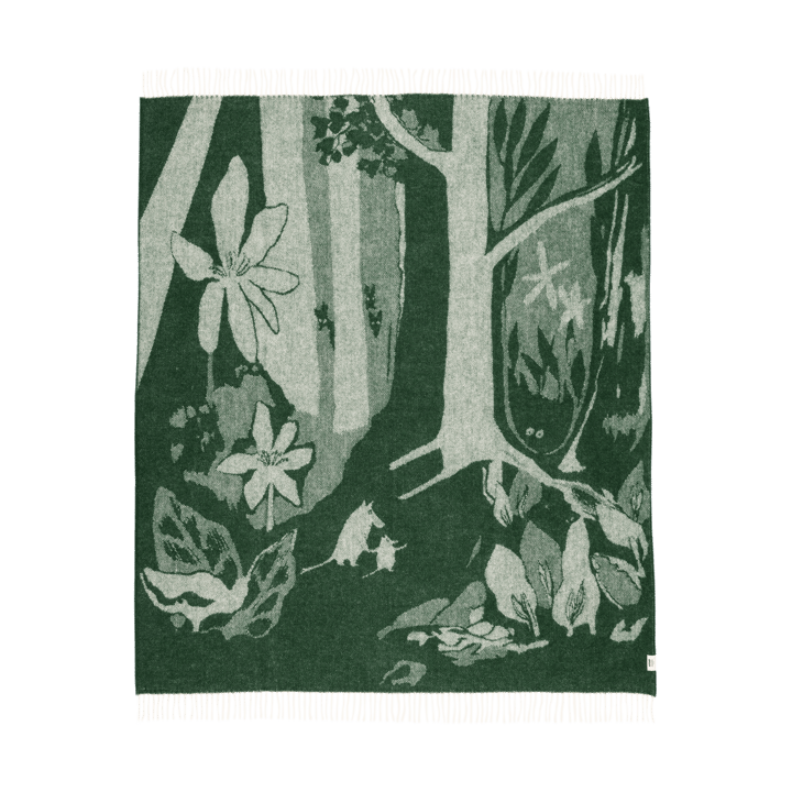 Plaid en laine Moomin 130x170 cm - Vert - Moomin Arabia