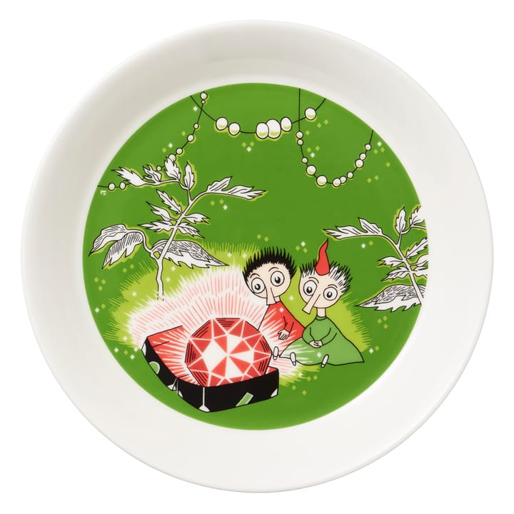 Plat Moomin King's Ruby Thingumy & Bob - vert - Moomin Arabia