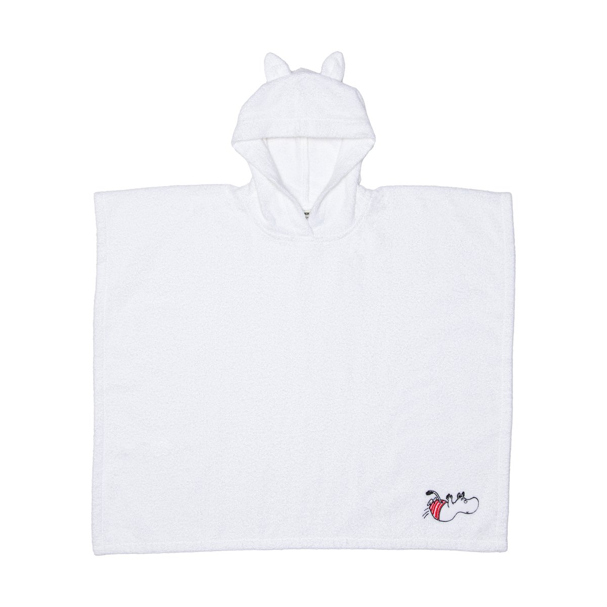 Moomin Arabia Poncho de bain Moomin Moomintroll | Design Scandinave | Serviettes de bain | Blanc