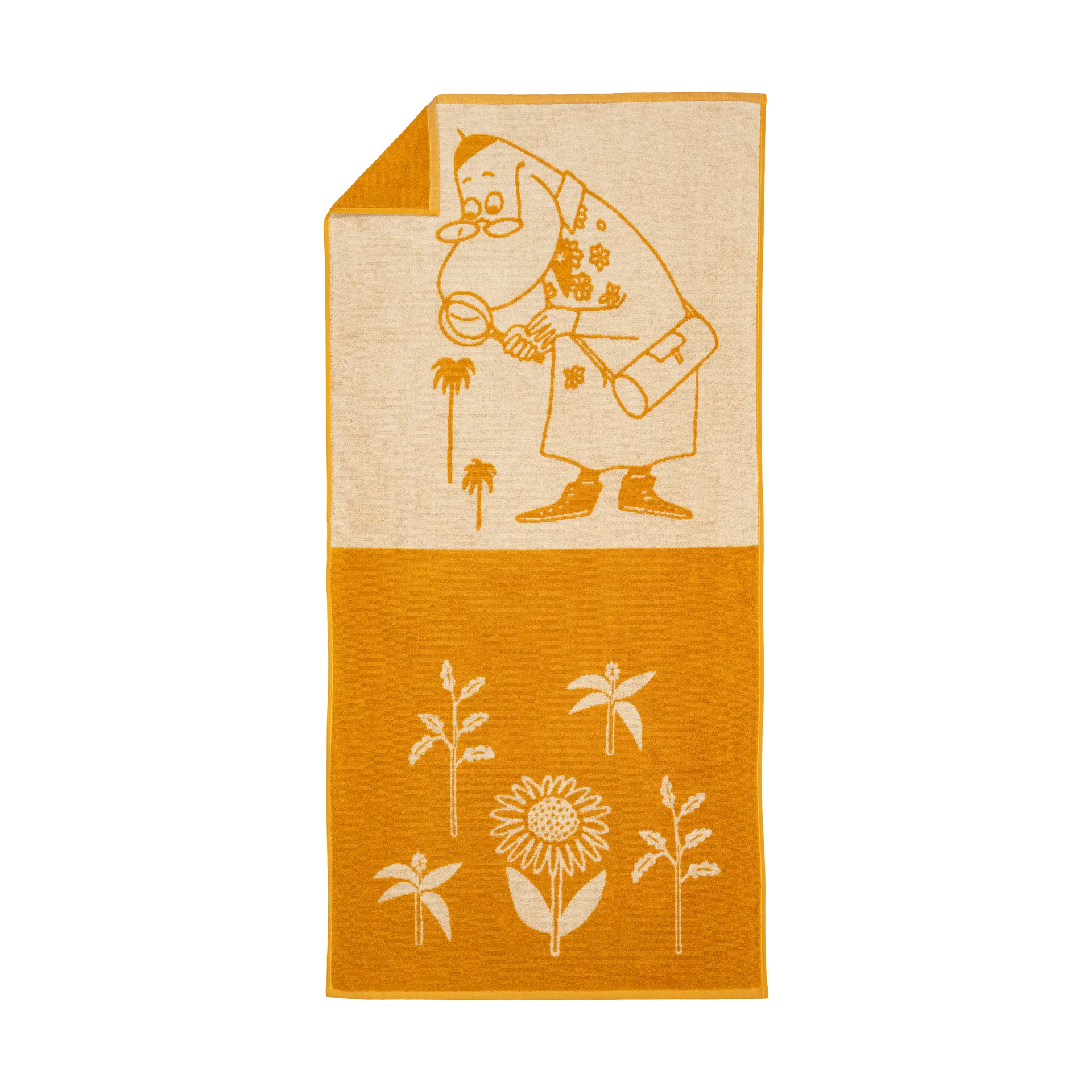 Serviette de bain Moomin 70x140 cm, Hemulen, ocre Moomin Arabia