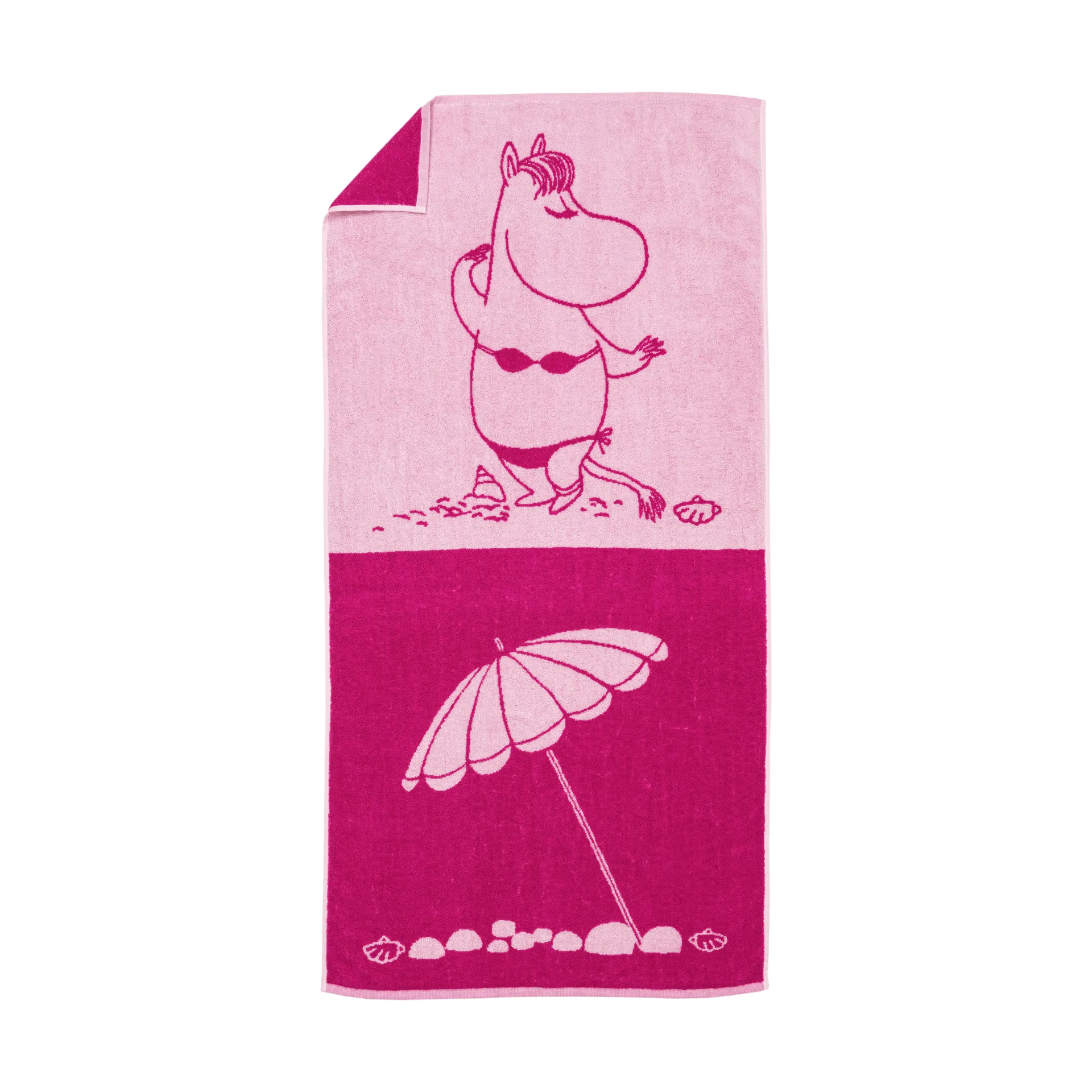 Serviette de bain Moomin 70x140 cm, Mademoiselle Snork rose Moomin Arabia