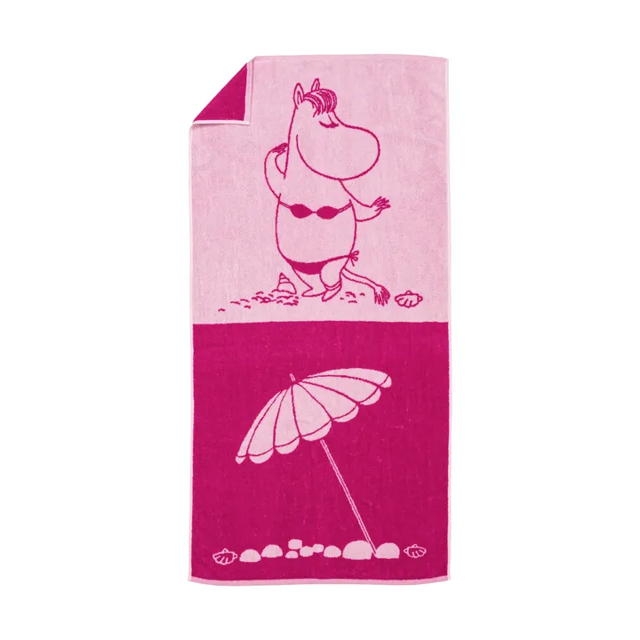 Serviette de bain Moomin 70x140 cm - Mademoiselle Snork rose - Moomin Arabia