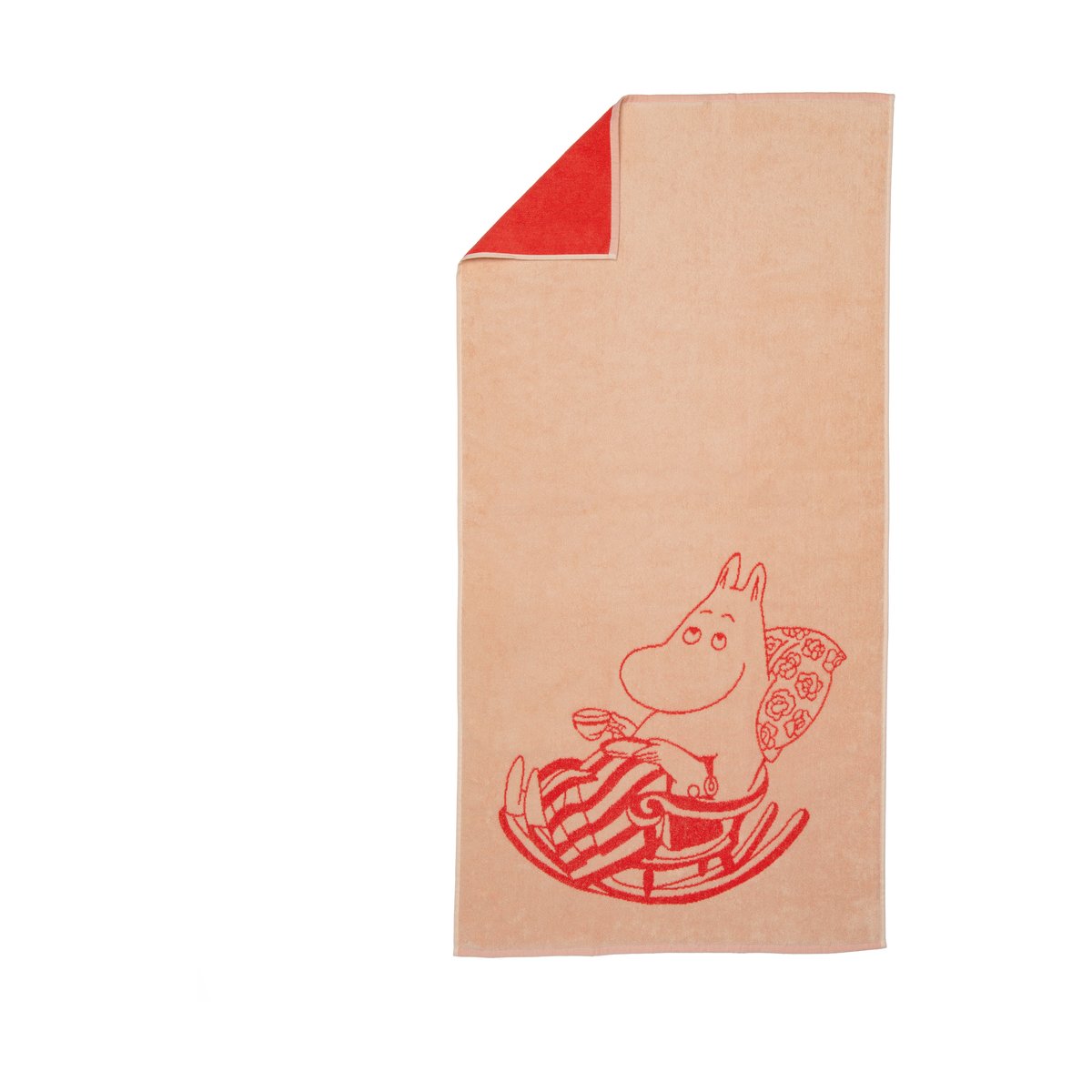 Moomin Arabia Serviette de bain Moomin 70x140 cm Muminmamma persika
