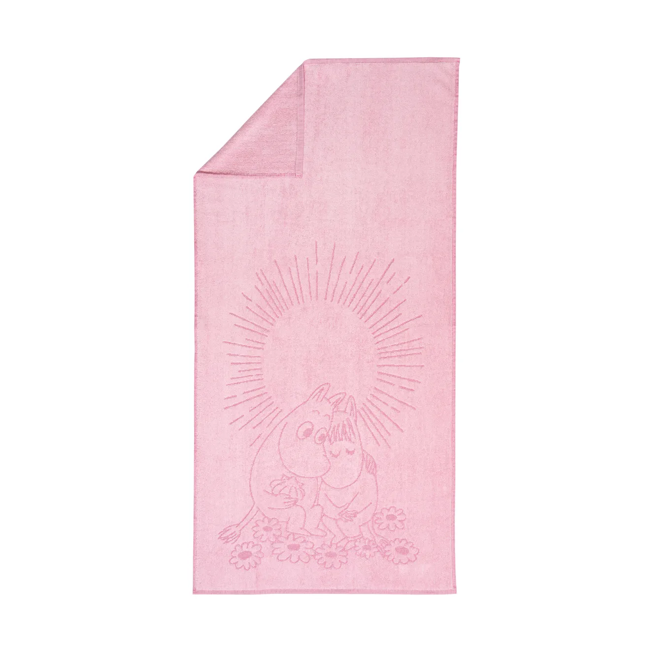 Serviette de bain Moomin 70x140 cm, Rose amoureux Moomin Arabia