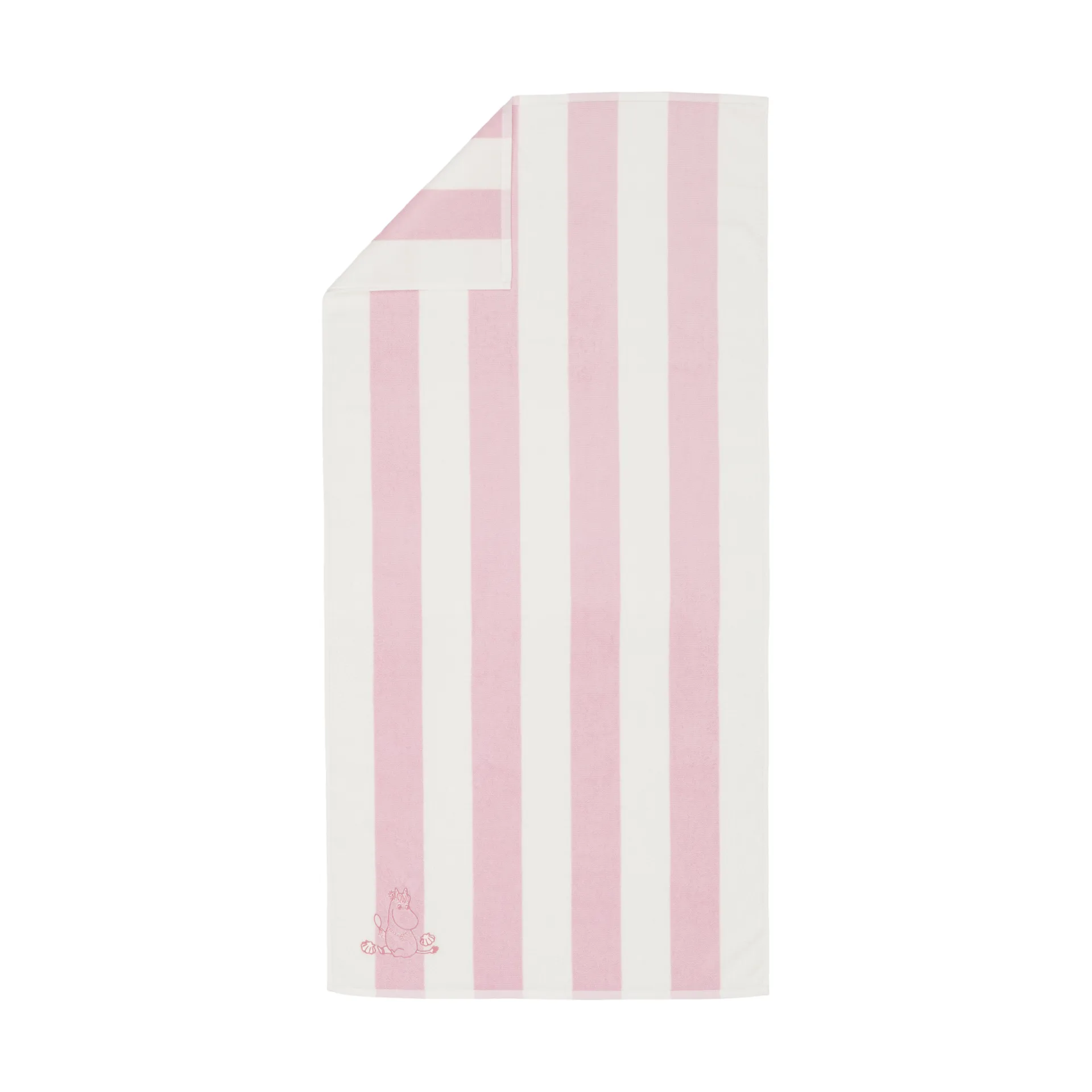 Serviette de bain Moomin 70x140 cm, Snäckskal rosa-vit Moomin Arabia