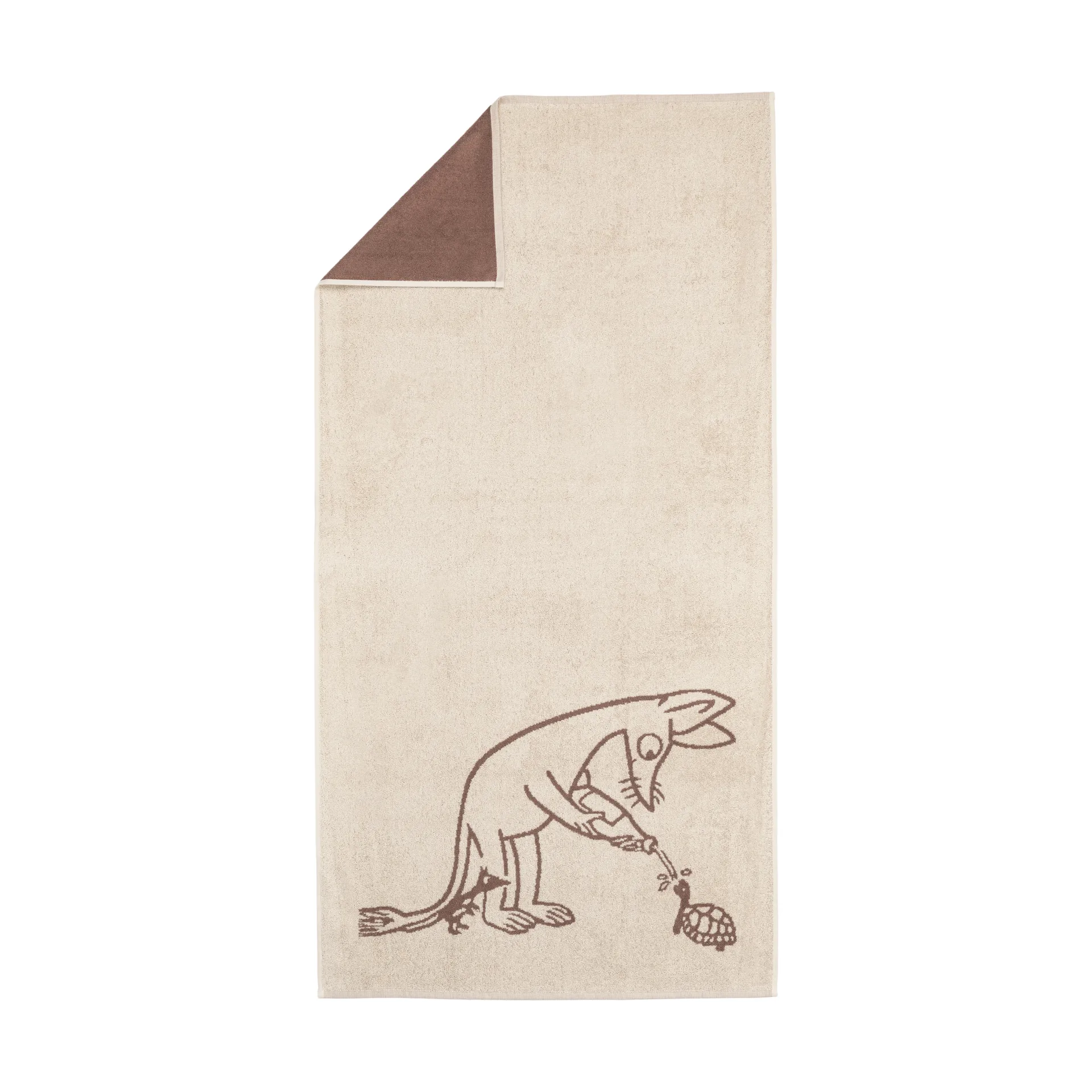 Serviette de bain Moomin 70x140 cm, Sniff brun Moomin Arabia