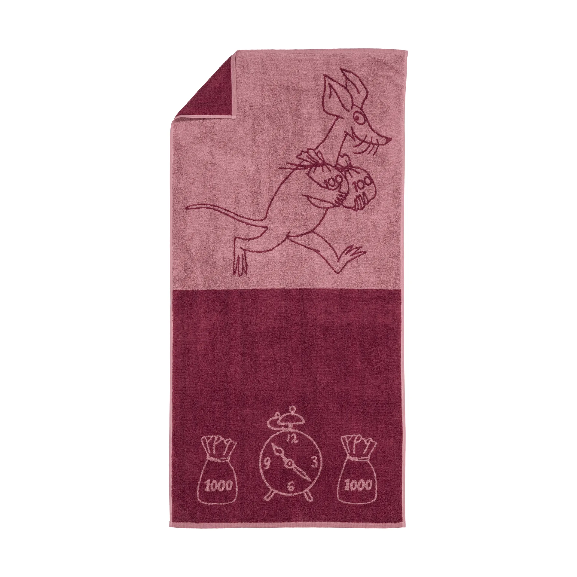 Serviette de bain Moomin 70x140 cm, Sniff, mauve Moomin Arabia