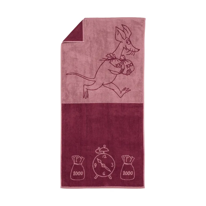 Serviette de bain Moomin 70x140 cm - Sniff, mauve - Moomin Arabia