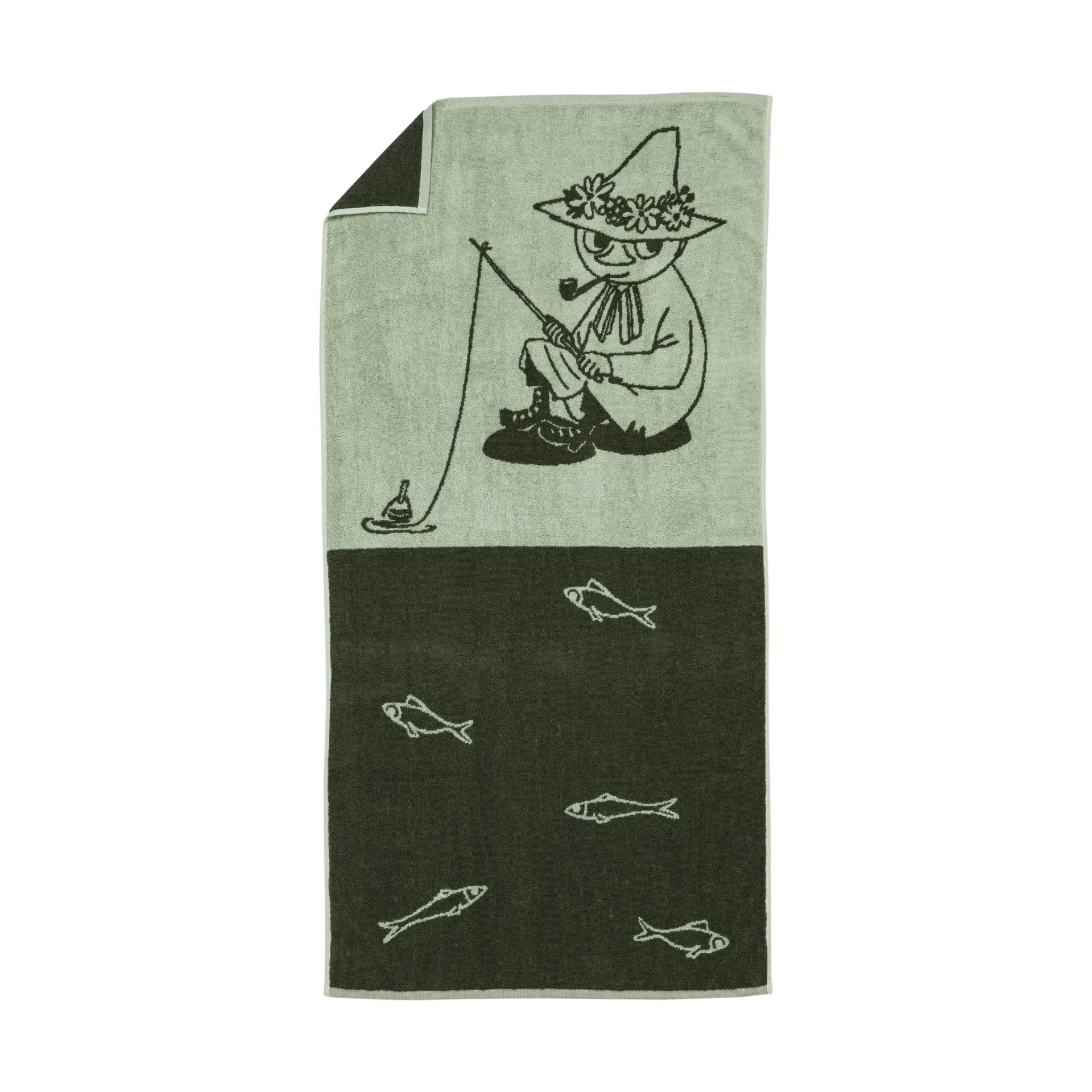 Serviette de bain Moomin 70x140 cm, Snusmumriken vert Moomin Arabia