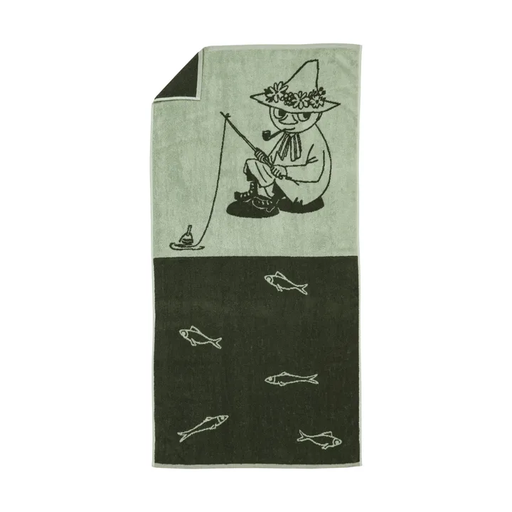 Serviette de bain Moomin 70x140 cm - Snusmumriken vert - Moomin Arabia