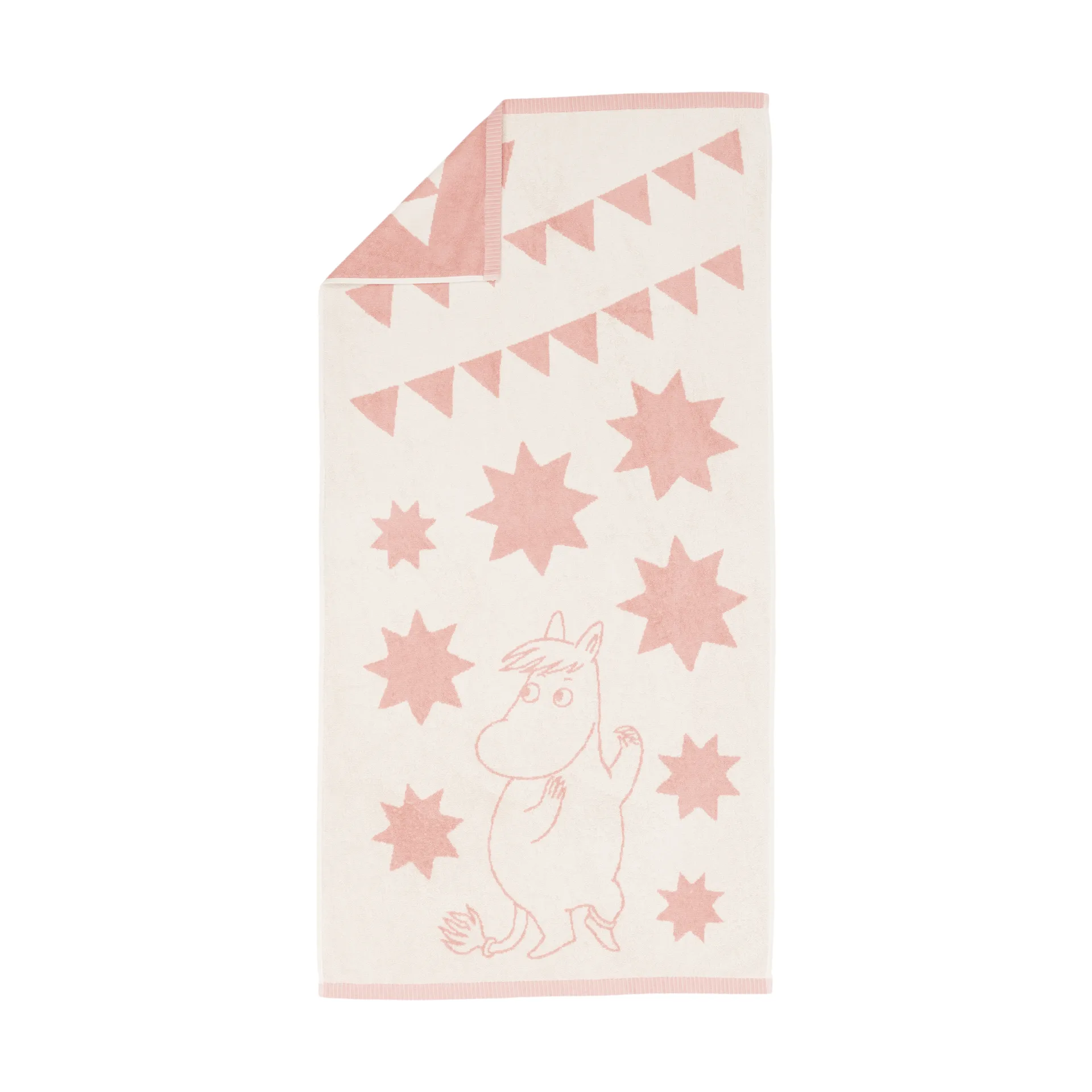 Serviette de bain Moomin 70x140 cm, stjärnor rosa Moomin Arabia