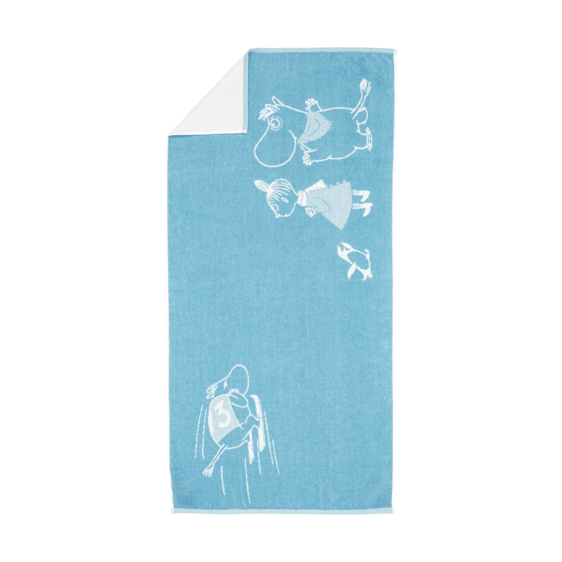 Serviette de bain Moomin Ski jumping, 70x140 cm Moomin Arabia