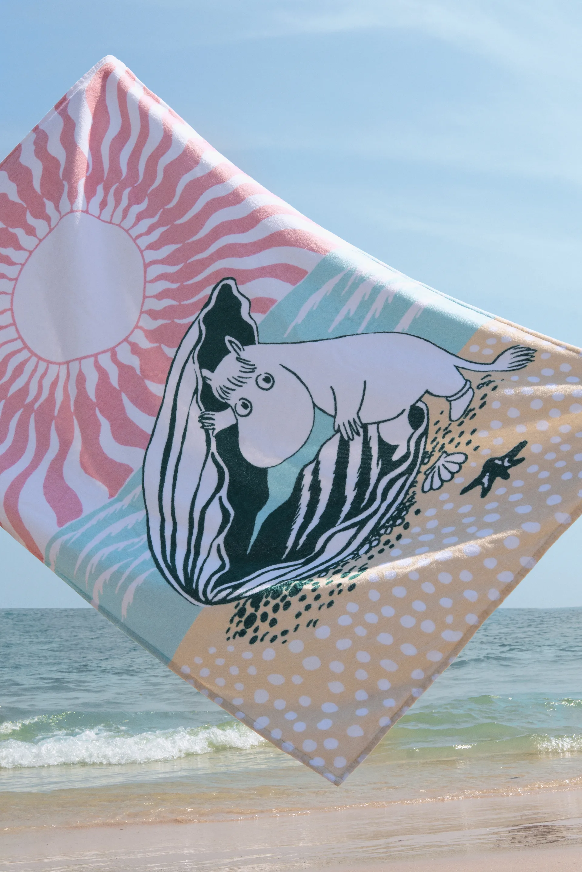 Serviette de plage Beach day Moomin, 93x150 cm Moomin Arabia