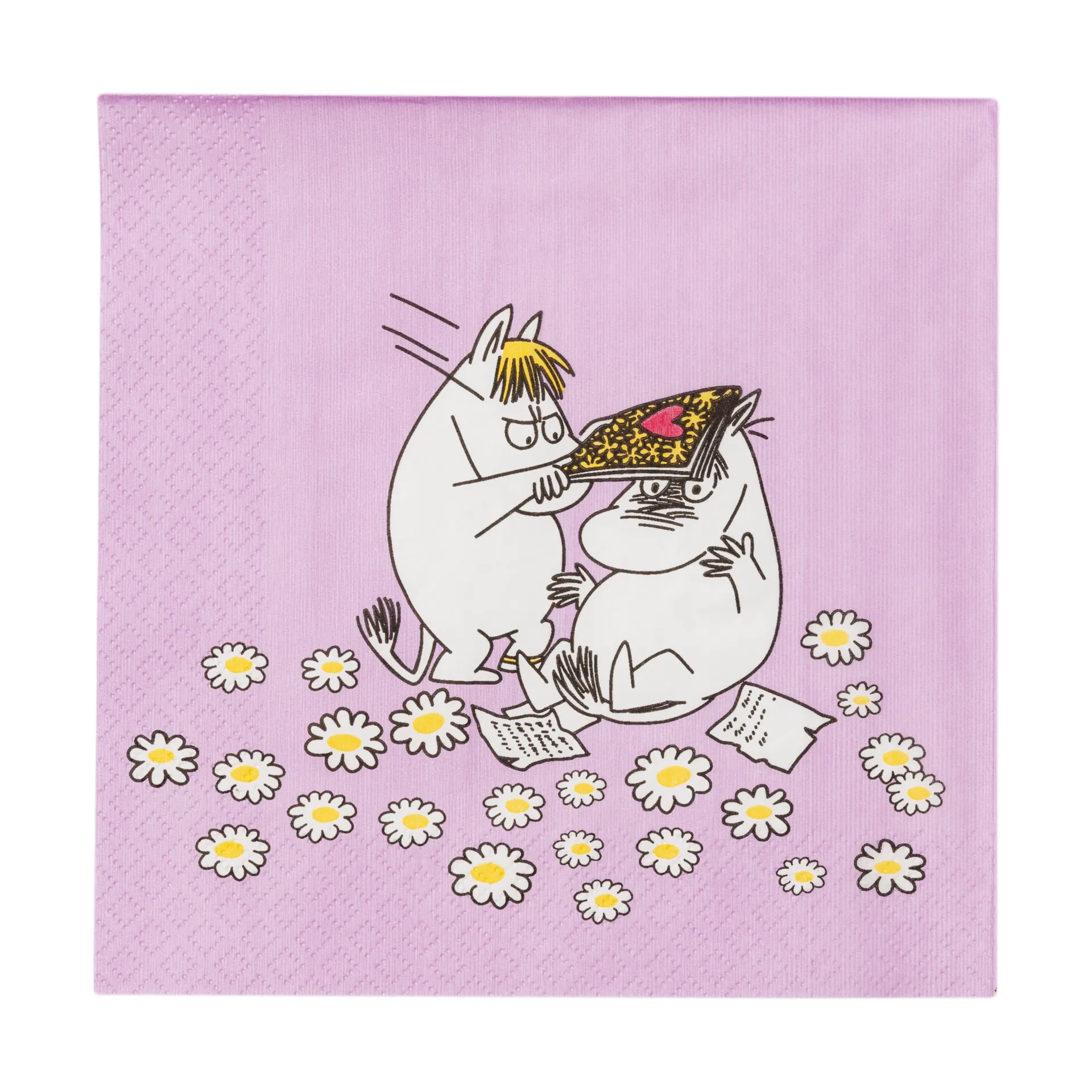 Serviette en papier Moomin Förälskade 33x33 cm, Lot de 20 Moomin Arabia