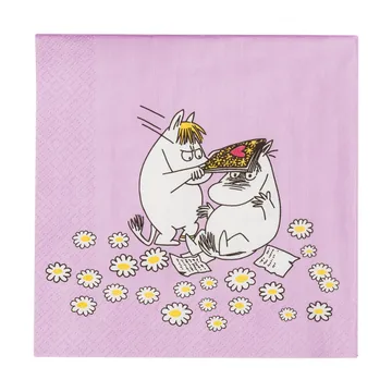 Serviette en papier Moomin Förälskade 33x33 cm - Lot de 20 - Moomin Arabia