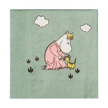 Serviette en papier Moomin Omtanke 33x33 cm - Pack de 20 - Moomin Arabia