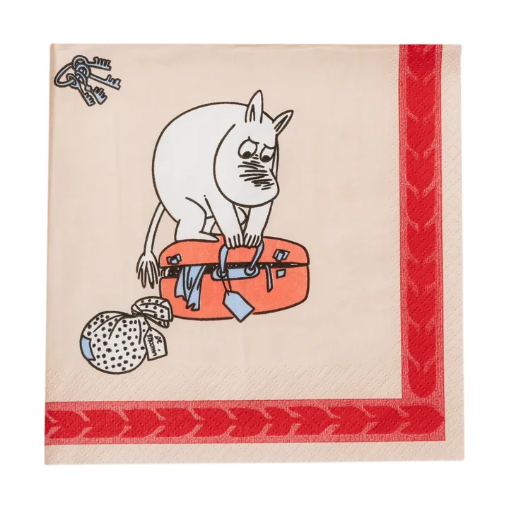 Serviette en papier Redo for semester Moomin 33 cm - Lot de 20 - Moomin Arabia