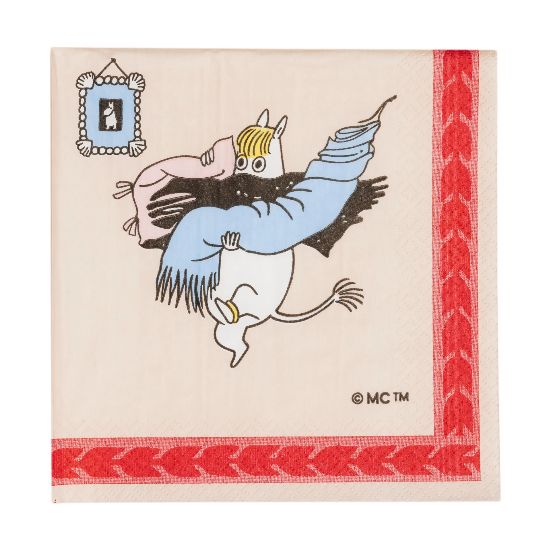 Serviette en papier Redo for semester Moomin 33 cm, Lot de 20 Moomin Arabia