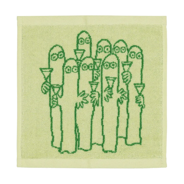 Serviette Moomin 25x25 cm - Hattifnattarna, vert - Moomin Arabia