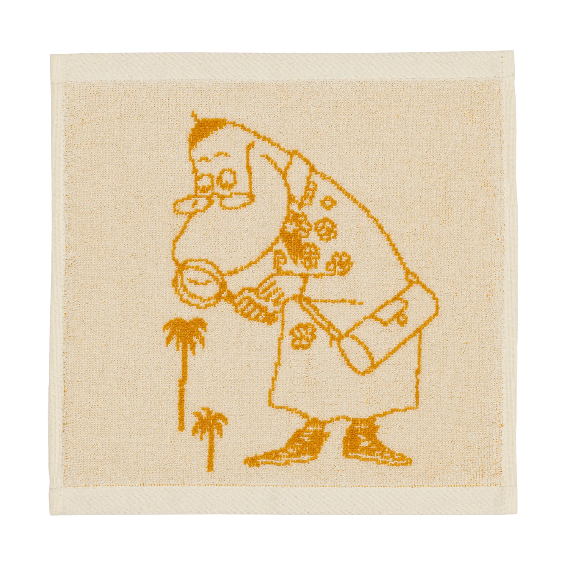 Moomin Arabia Serviette Moomin cm Hemulen, ocre — vue 3