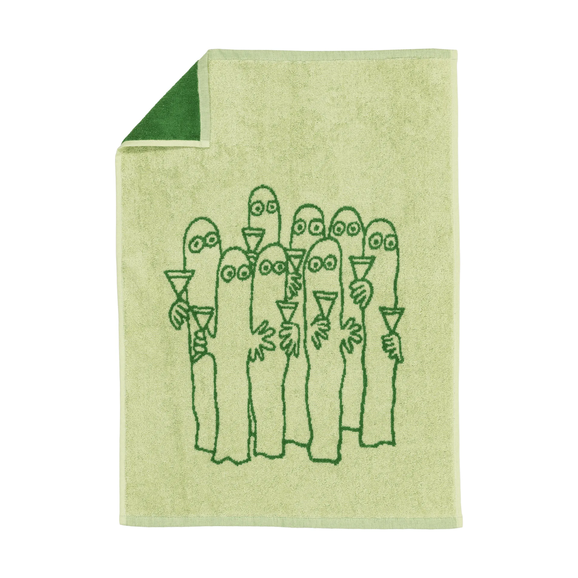 Serviette Moomin 50x70 cm, Hattifnattarna, vert Moomin Arabia