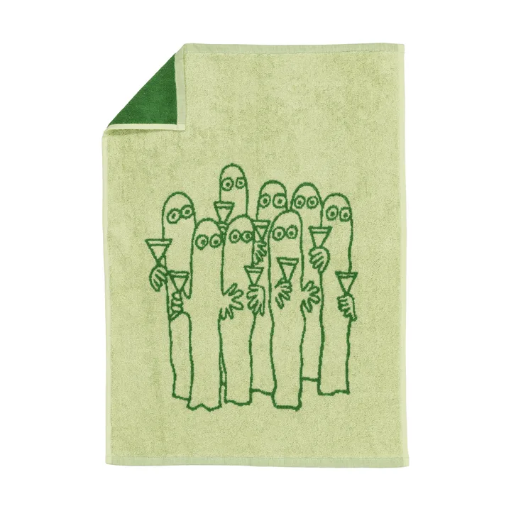 Serviette Moomin 50x70 cm - Hattifnattarna, vert - Moomin Arabia