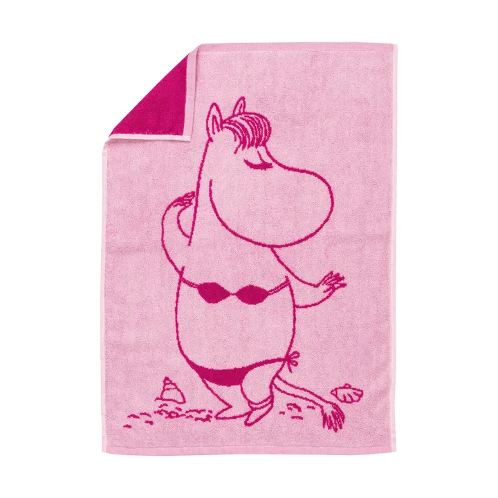 Serviette Moomin 50x70 cm - Mademoiselle Snork rose - Moomin Arabia