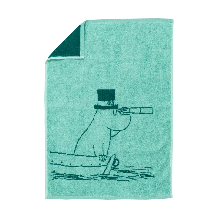 Serviette Moomin 50x70 cm - Muminpappa bleu-vert - Moomin Arabia