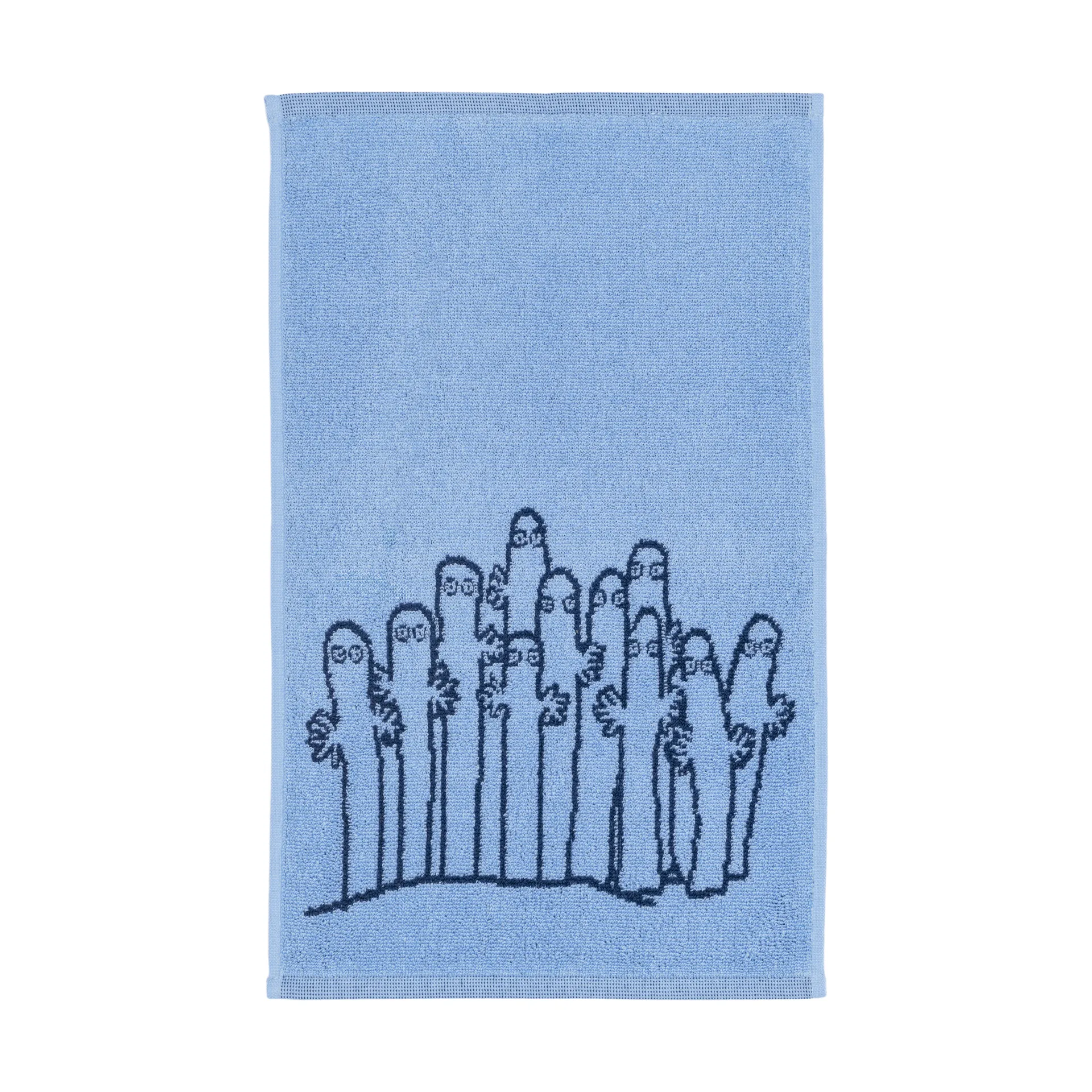 Serviette Mumin 30x50 cm, Hattifnattarna bleu Moomin Arabia