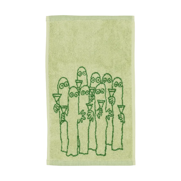 Serviette Mumin 30x50 cm - Hattifnattarna, vert - Moomin Arabia