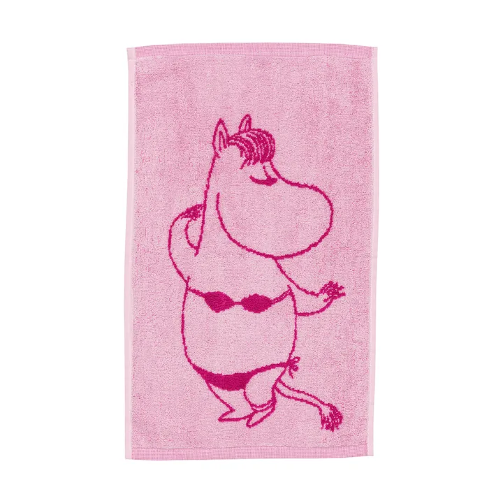 Serviette Mumin 30x50 cm - Mademoiselle Snork rose - Moomin Arabia
