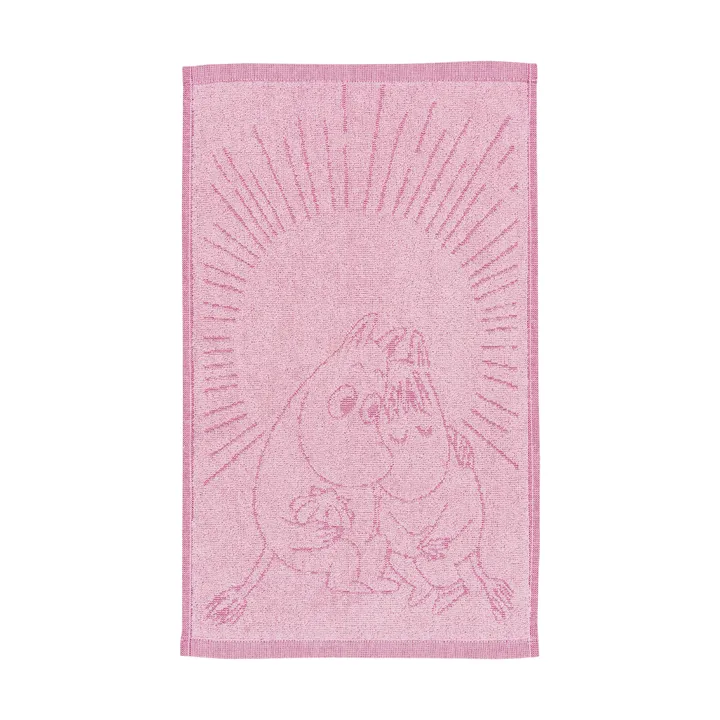 Serviette Mumin 30x50 cm - Rose amoureux - Moomin Arabia