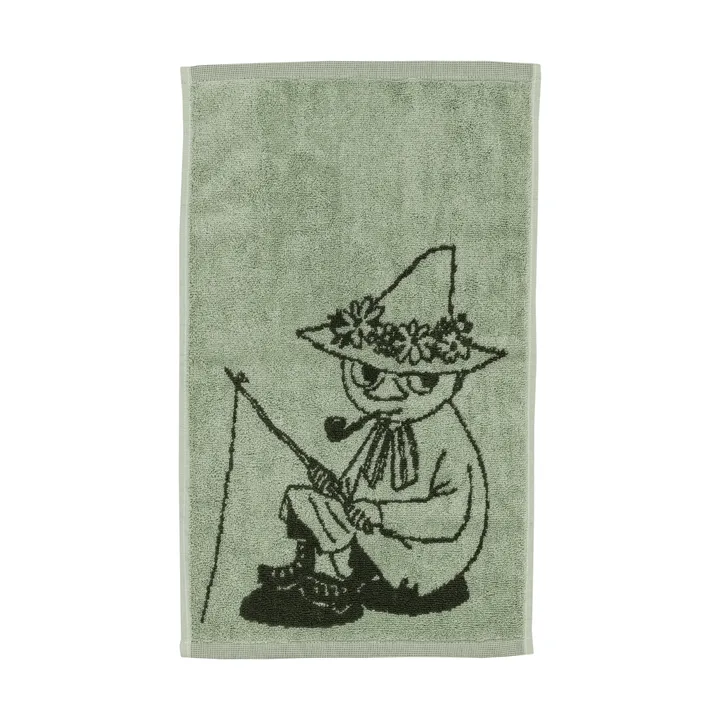 Serviette Mumin 30x50 cm - Snusmumriken vert - Moomin Arabia
