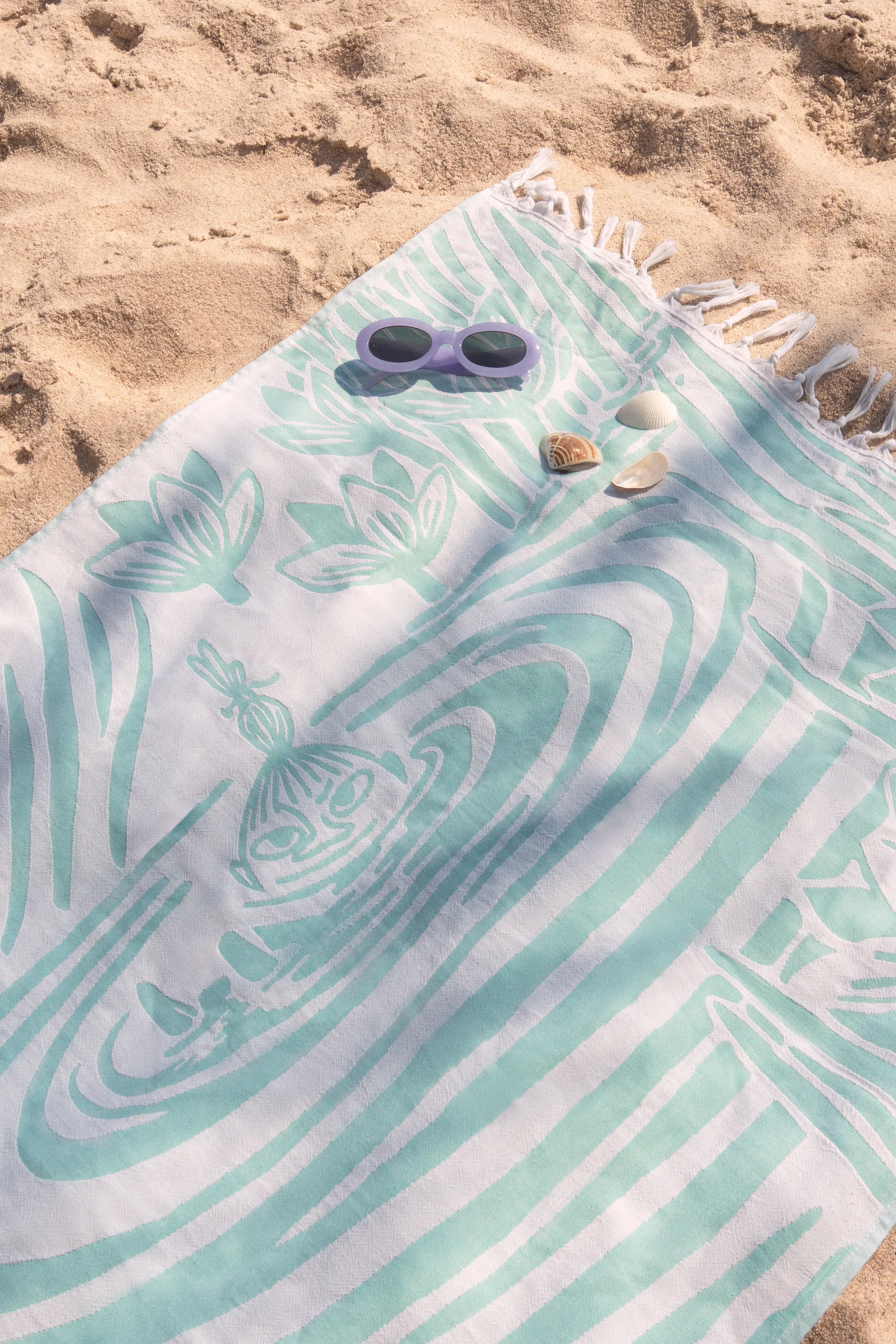 Serviette Mumin Hamam 80x150 cm, Multicolore Moomin Arabia