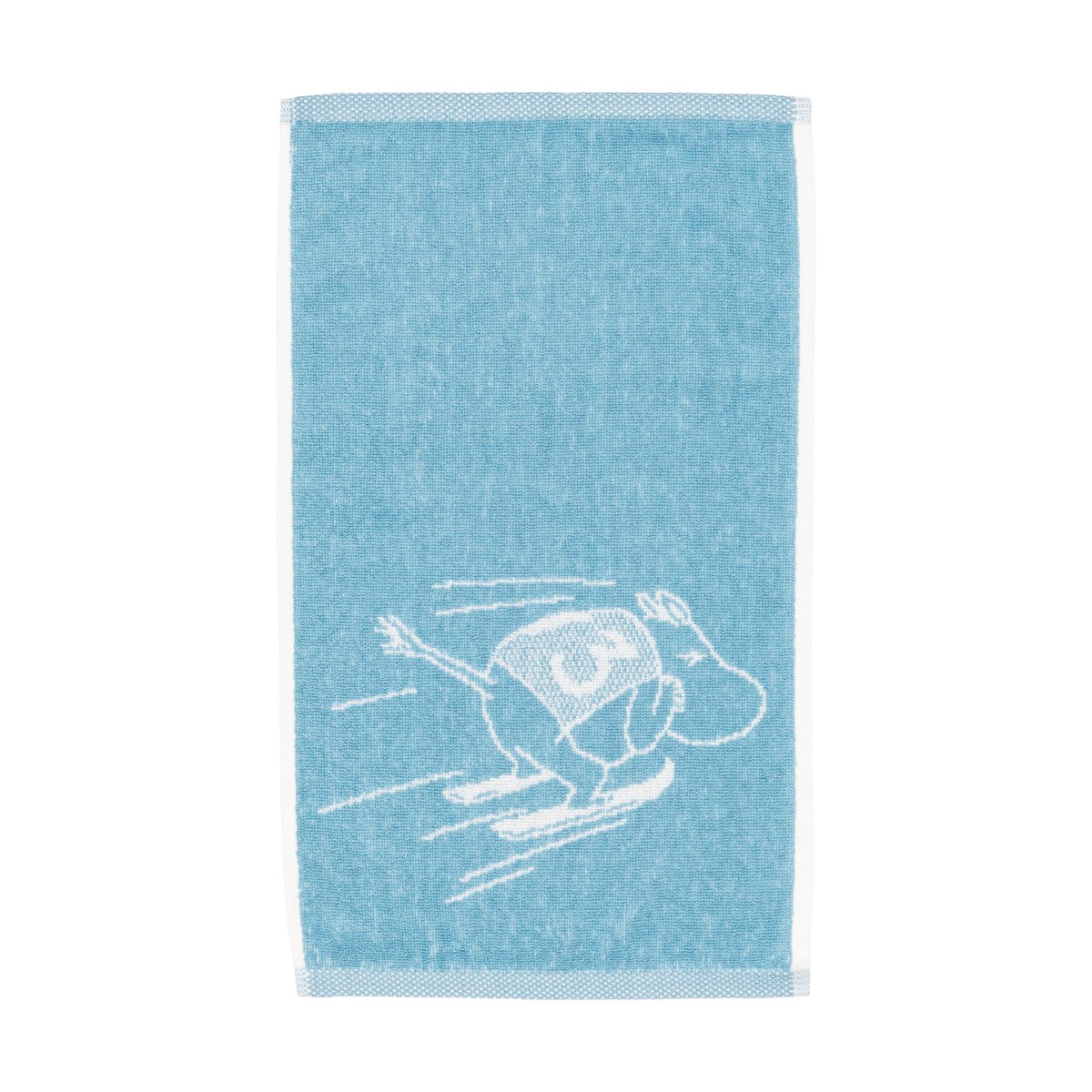 Moomin Arabia Serviette Mumin Ski jumping 30x50 cm | Design Scandinave | Serviettes de bain | Bleu