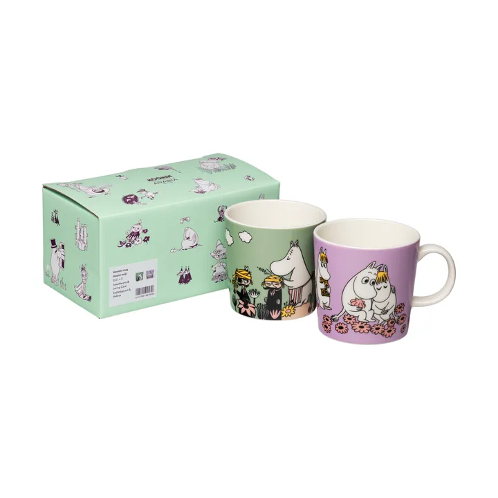 Set de 2 mugs Moomin Förälskade & Omtanke - 30 cl - Moomin Arabia