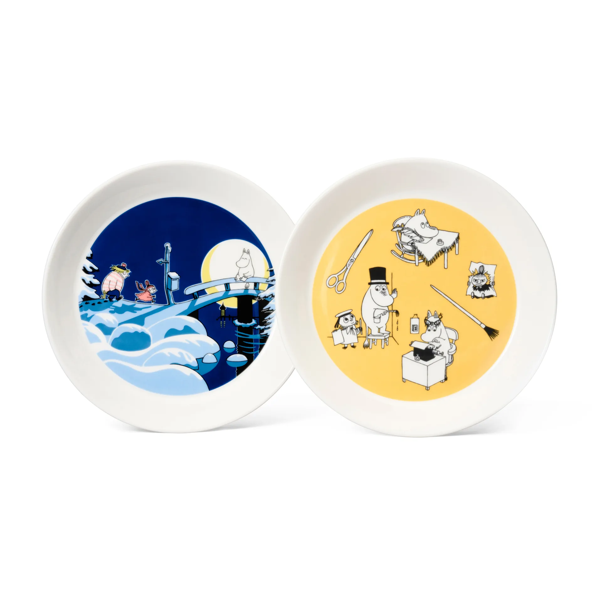 Set de assiettes Office & Winternight, Ø19 cm Moomin Arabia