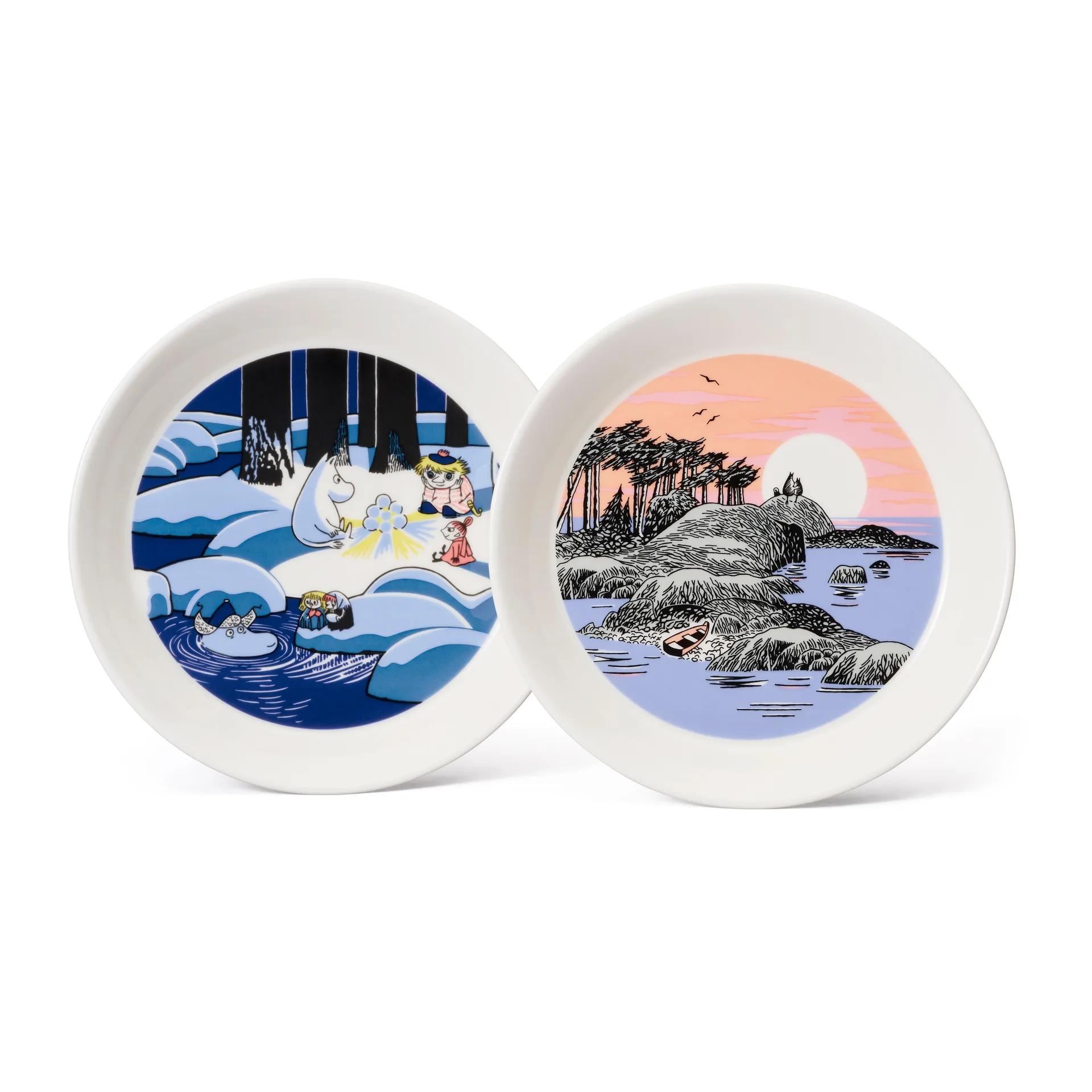 Set de assiettes Snow lantern & Moomin’s Day 2018, Ø19 cm Moomin Arabia