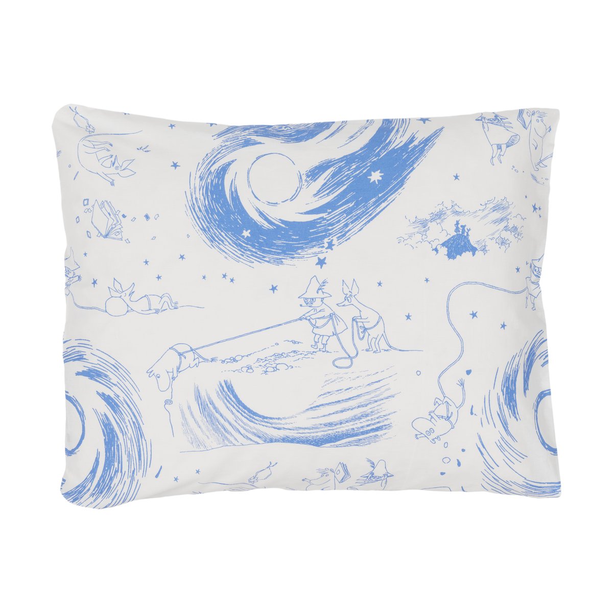 Moomin Arabia Taie d'oreiller Moomin Komet | Design Scandinave | Taies d'oreiller | Bleu